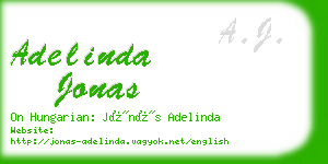 adelinda jonas business card